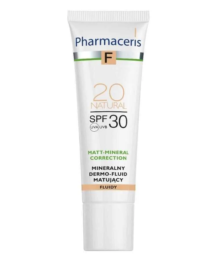 Pharmaceris F Mineral Matifying Fluid Dermo-Foundation 20 Natural SPF30 30 ML