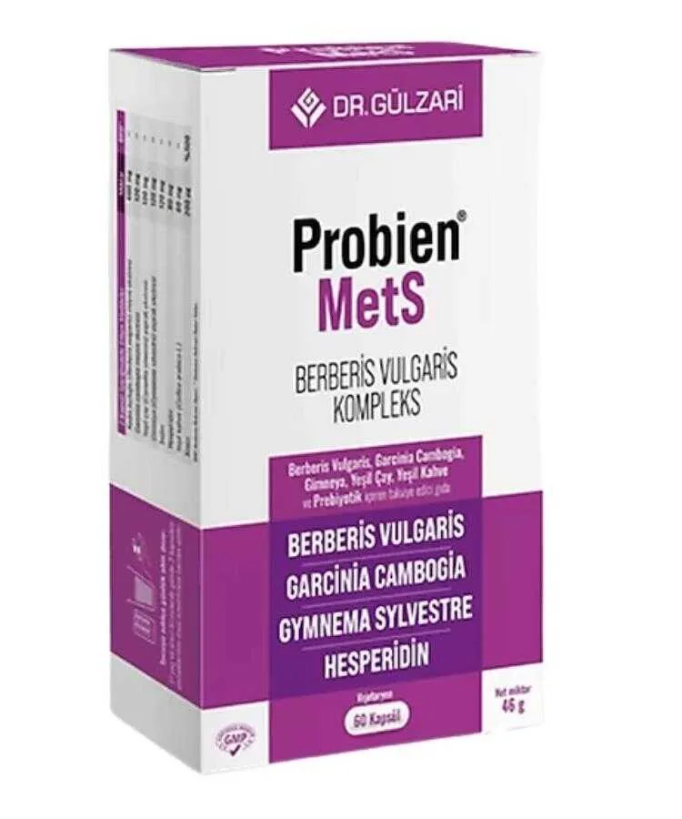 Probien Mets Berberis Vulgaris Kompleks 60 Kapsül