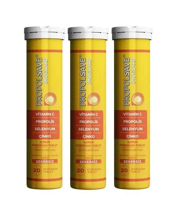 Propolsave Imuguard 20 Efervesan Tablet x 3 Adet