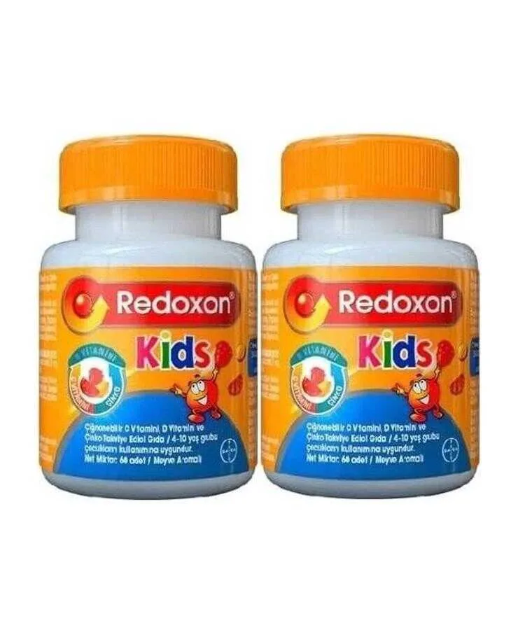 Redoxon Kids Çiğnenebilir 60 Tablet 2'li Paket