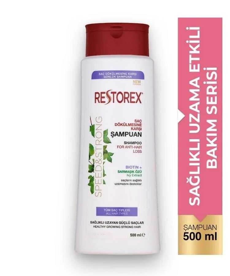 Restorex Sağlıklı Uzama Etkili Saç Dökülmesine Karşı Şampuan 500 ml