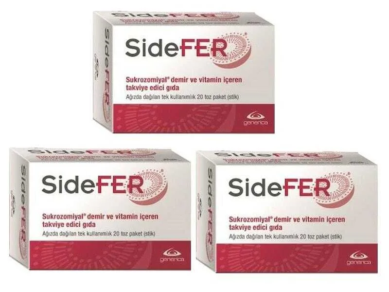 Sidefer Stick- 20 Tek Kullanimlik Toz Paket x 3 Adet