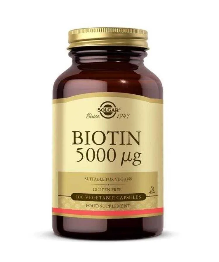 Solgar Biotin 5000 mg 100 Kapsül