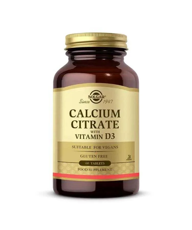 Solgar Calcium Citrate With Vitamin D3 60 Tablet