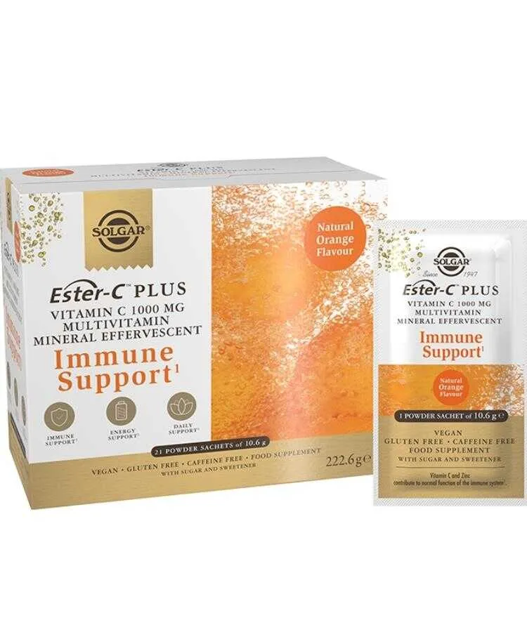 Solgar Ester C 1000 mg Multi Efervesan 21 Saşe