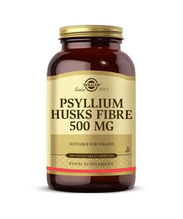 Solgar Psyllium Husks Fibre 500 mg 200 Kapsül