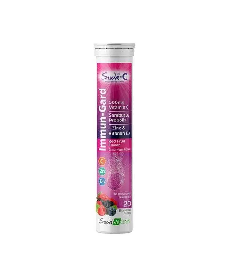 Suda Vitamin Immun-Gard Red Fruit 20 Efervesan Tablet