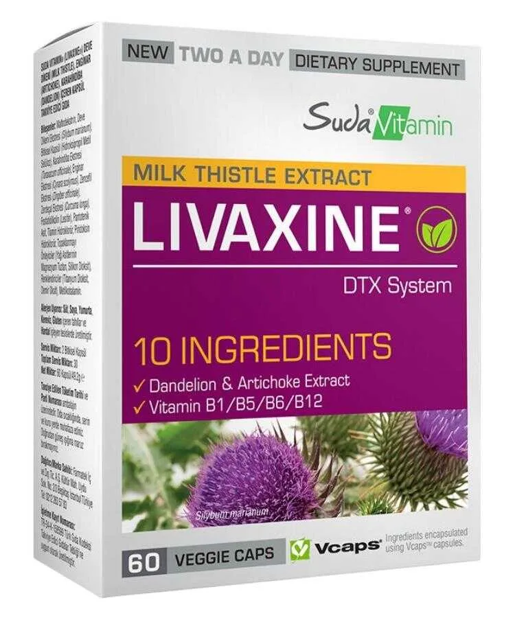 Suda Vitamin Livaxine 60 Kapsül