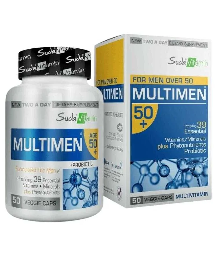 Suda Vitamin Multimen 50+  Multivitamin 50 Kapsül