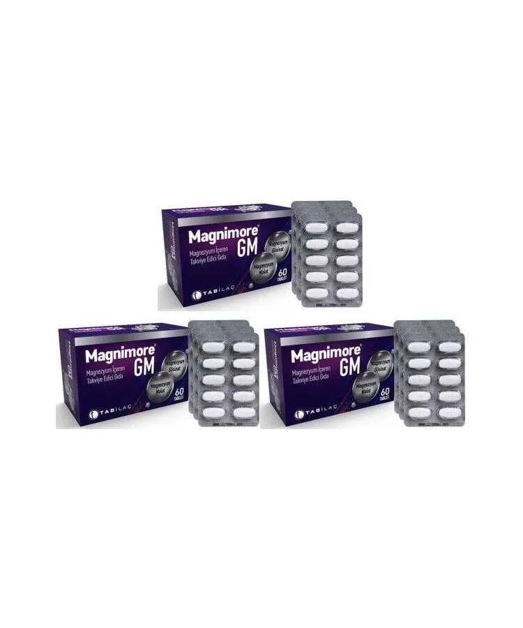 Tab Magnimore Gm 60 Tablet x 3 Adet