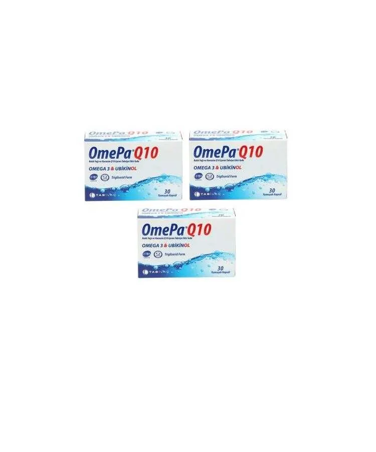 Tab Omepa Q10 Omega 3 Ve Ubikinol 30 Kapsül x 3 Adet