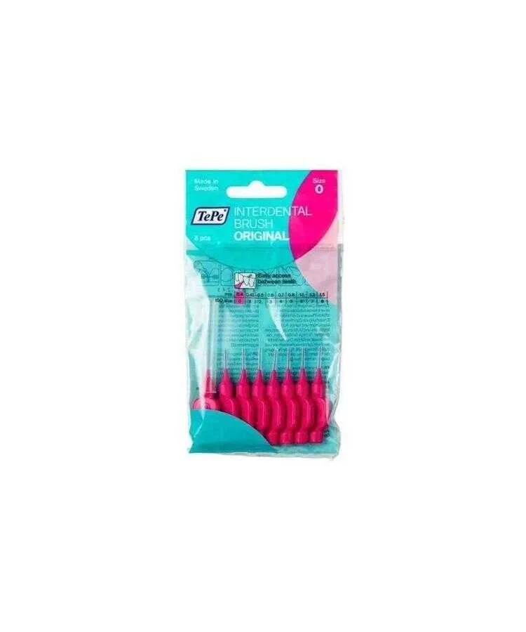 Tepe İnterdental Brush Orginal Diş Arasi Firçasi Pembe 0,4 Mm 8'li Paket Size"0"
