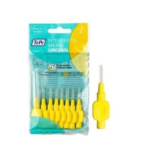 Tepe İnterdental Brush Orginal Diş Arasi Firçasi Sari 0,7 Mm 8'li Paket Size "4"
