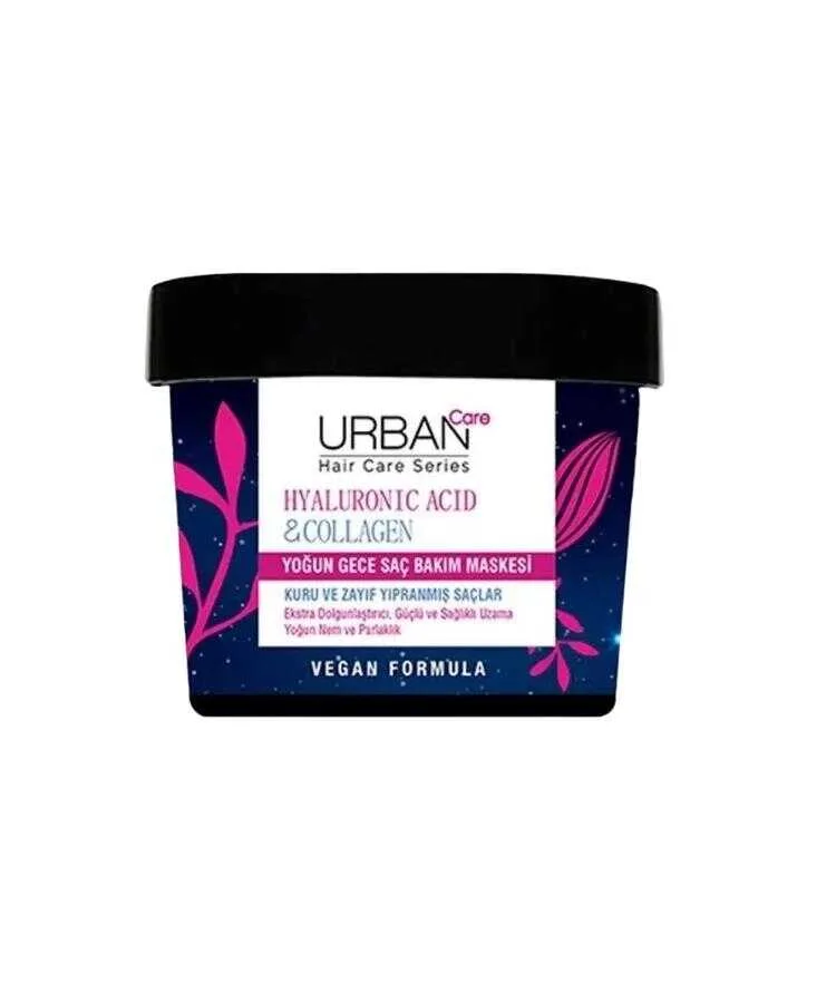 Urban Care Hyaluronic Acid Collagen Yoğun Gece Saç Bakım Maskesi 230 ML