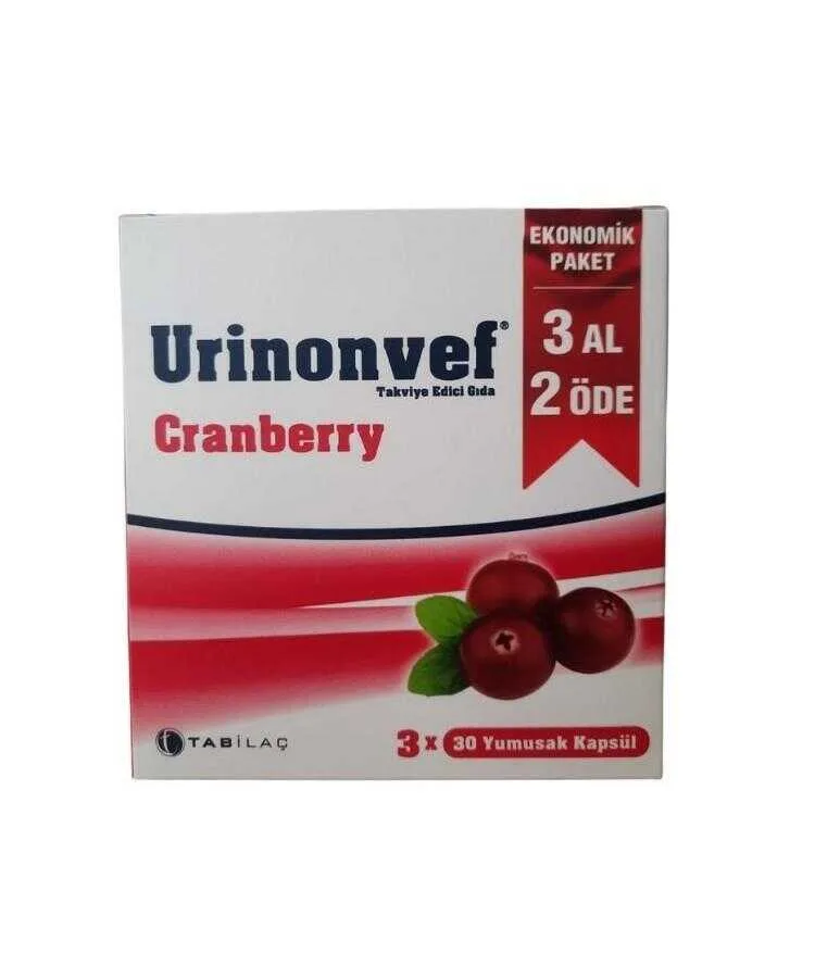 Urinonvef 30 Kapsül 3 Al 2 Öde