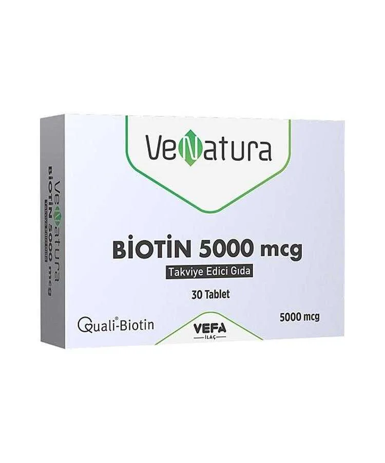 Venatura Biotin 5000 Mcg 30 Tablet