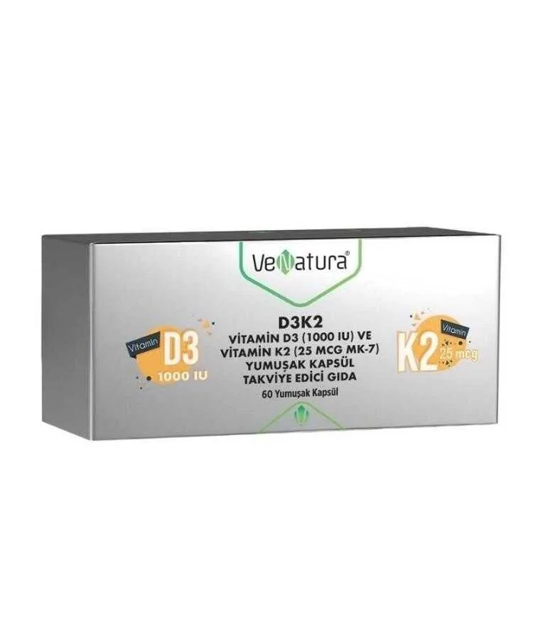 Venatura D3K2 Vitamin 60 Kapsül