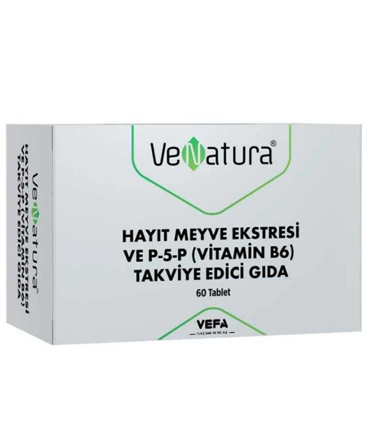 Venatura Hayıt Meyve Ekstresi P5P Vitamin B6 60 Tablet