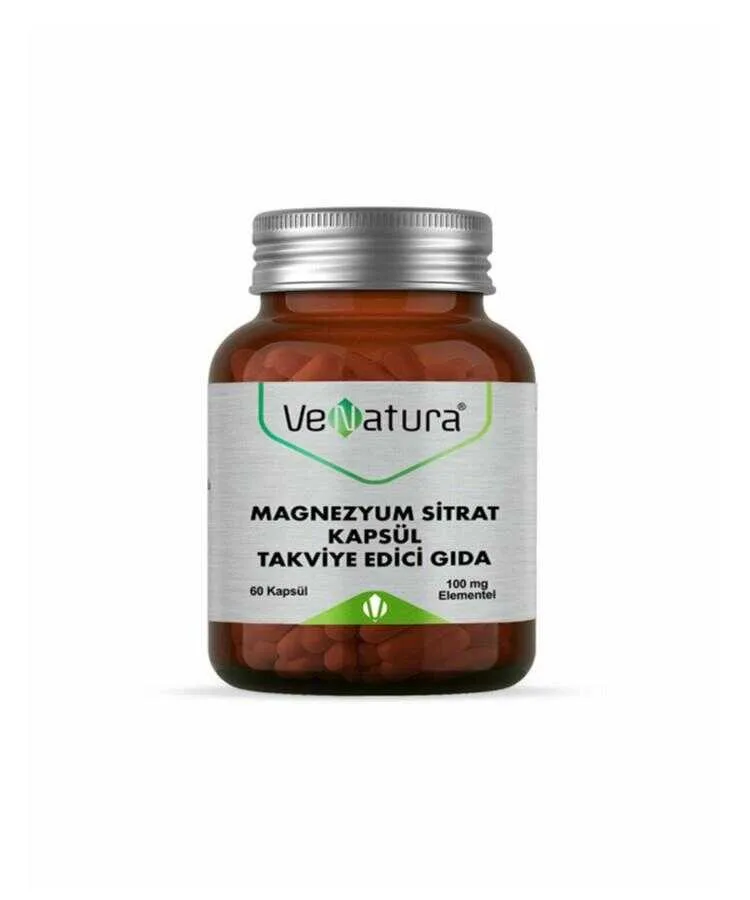 Venatura Magnezyum Sitrat 60 Kapsül