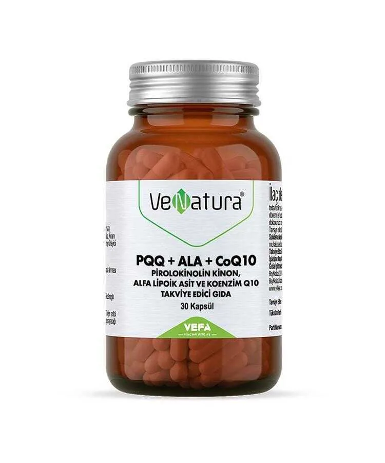 Venatura PQQ+ALA+CoQ10 30 Kapsül