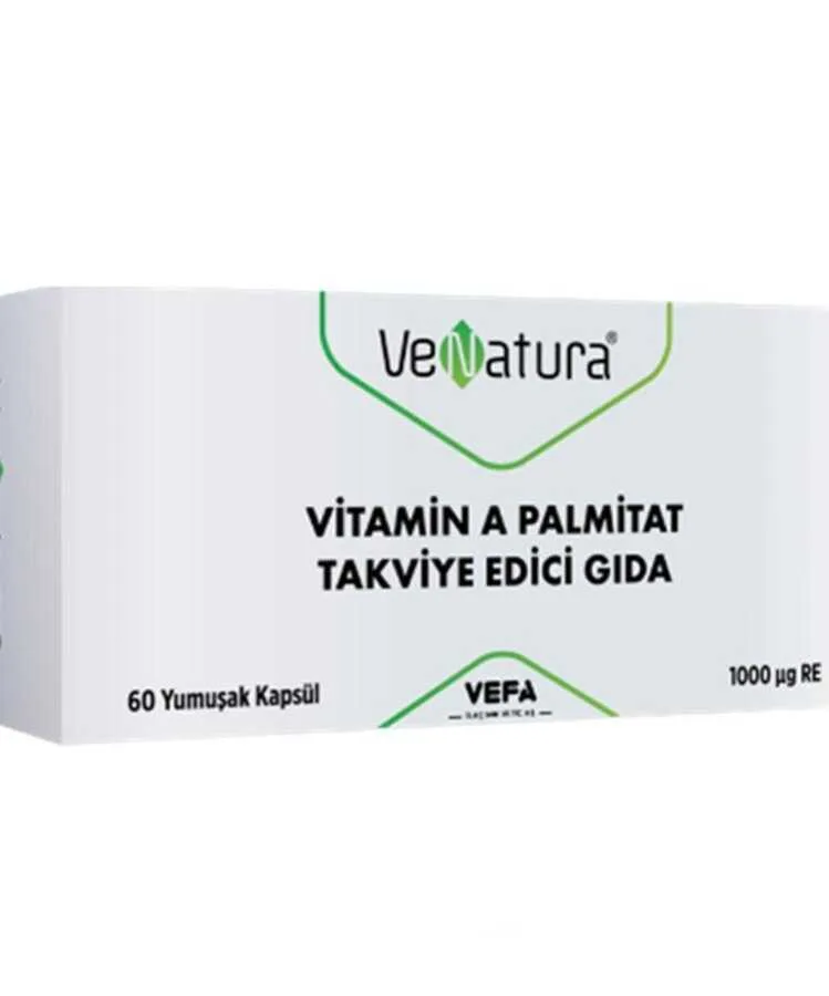 Venatura Vitamin A Palmitat Takviye Edici Gida 60 Yumuşak Kapsül