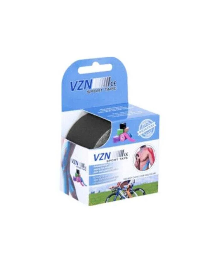 Vzn 5cm x 5m Kinesio Sporcu Bandı Siyah