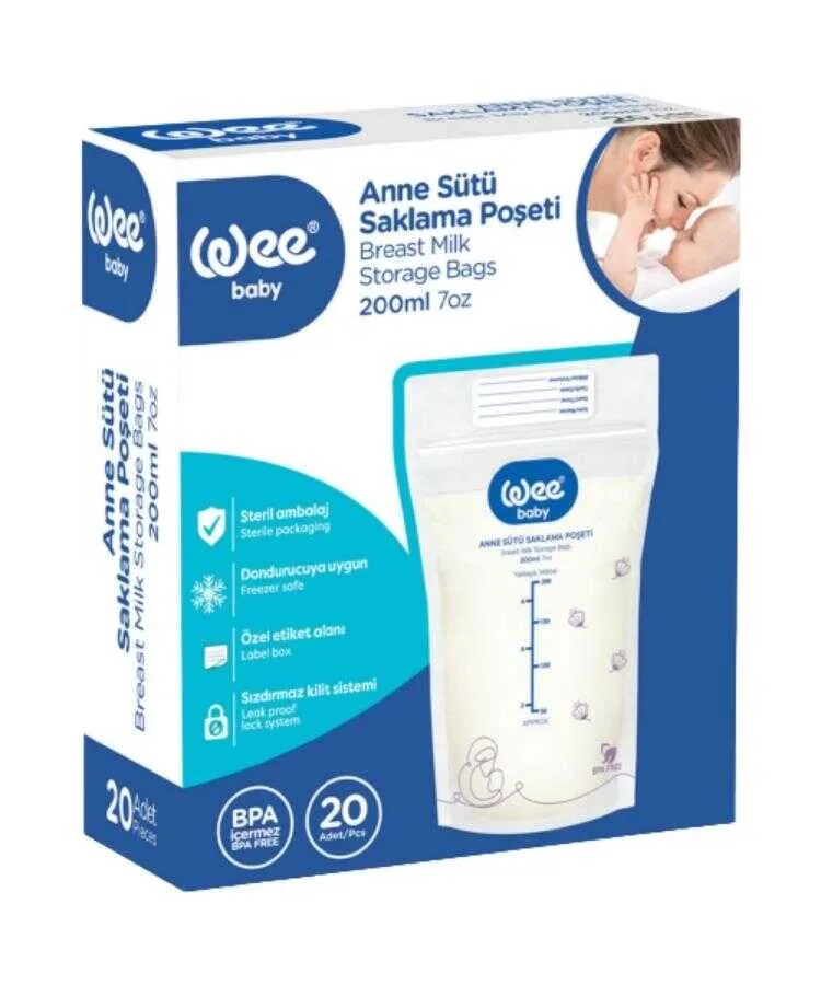 Wee 558 Süt Saklama Poşeti 20'li