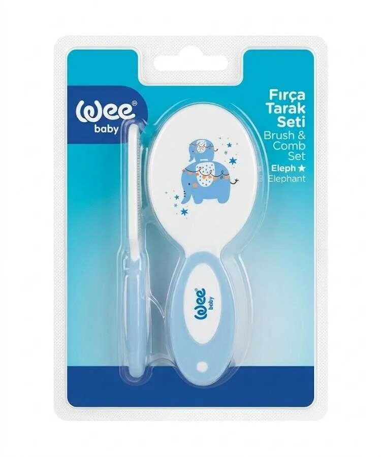 Wee Baby 803 Bebek Fırça Tarak Seti - Mavi