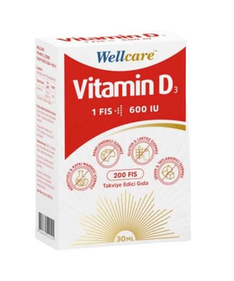 Wellcare Vitamin D3 Sprey 600 IU 30 ML