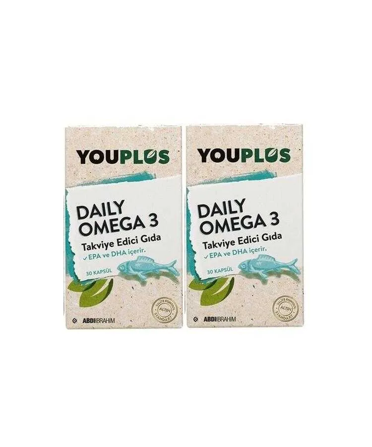 Youplus Daily Omega 3 30 Kapsül - 2 Al 1 Öde
