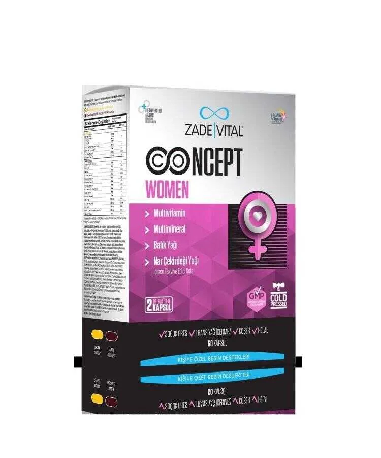 Zade Vital Concept Women 60 Kapsül