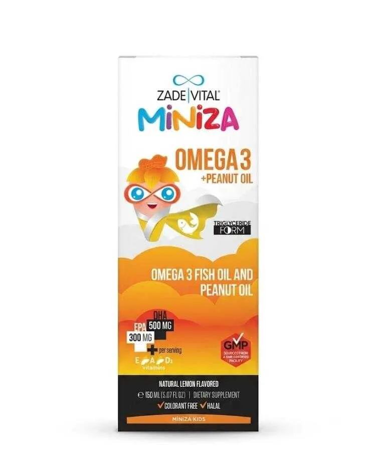 Zade Vital Miniza Omega 3 + Yer Fıstığı 150 ML