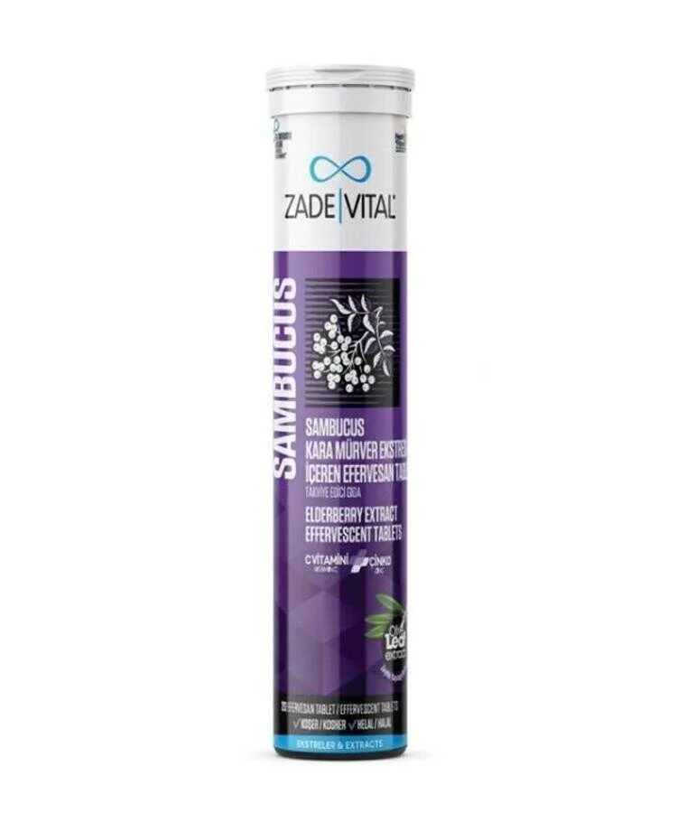 Zade Vital Sambucus Nigra 20 Efervesan Tablet
