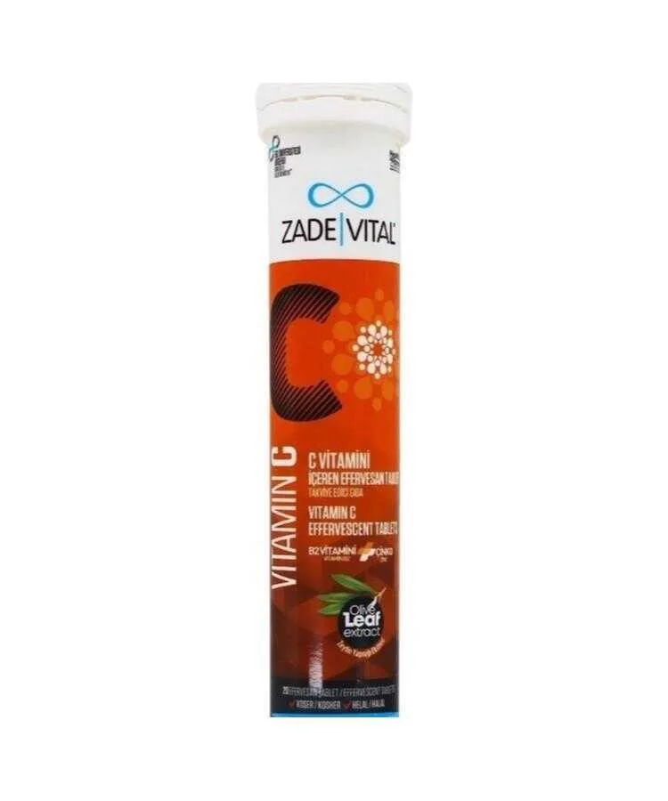 Zade Vital Vitamin C 20 Efervesan Tablet